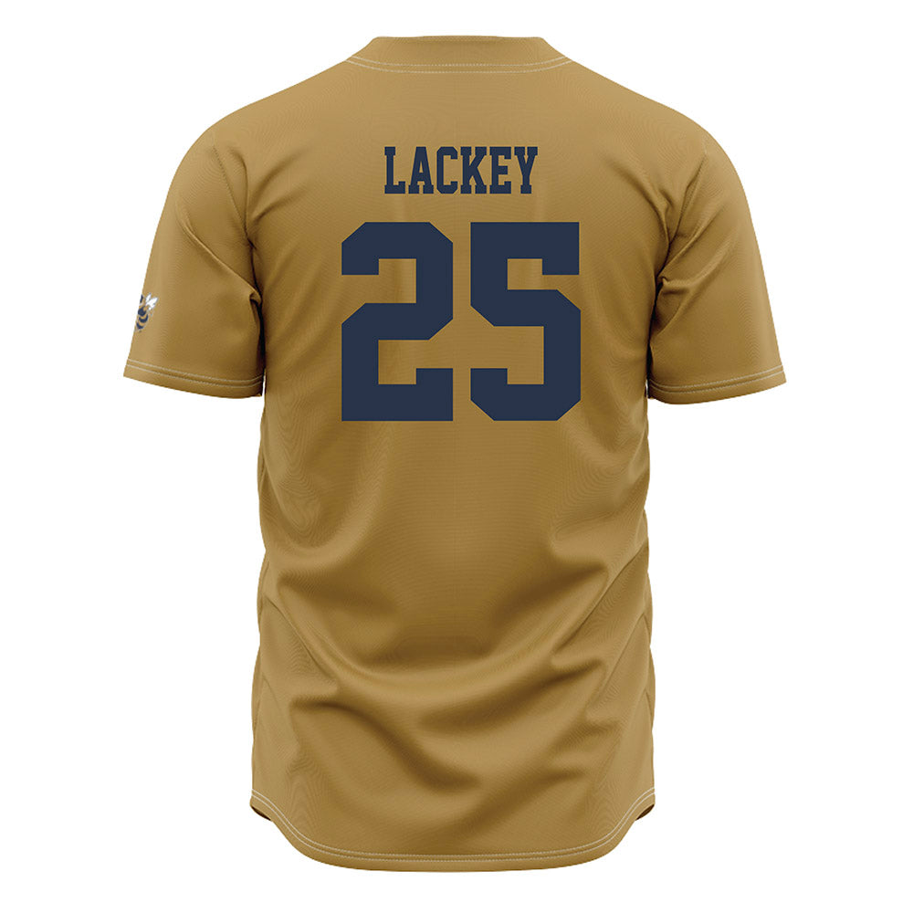 Georgia Tech - NCAA Baseball : Vahn Lackey - Gold Jersey-1