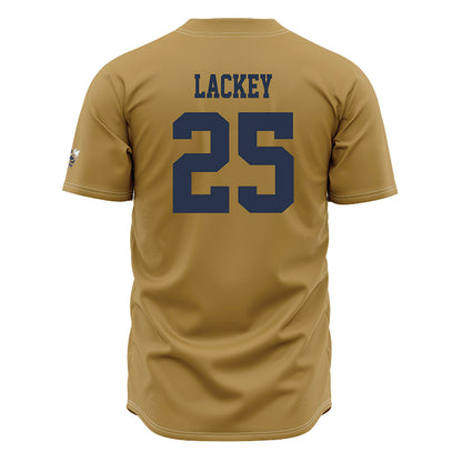 Georgia Tech - NCAA Baseball : Vahn Lackey - Gold Jersey-1