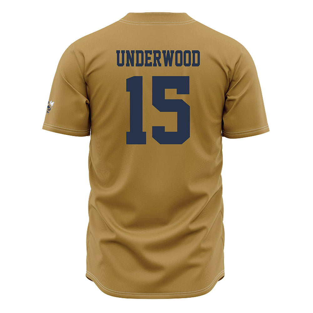 Georgia Tech - NCAA Baseball : Cooper Underwood - Gold Jersey-1