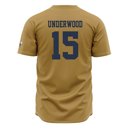 Georgia Tech - NCAA Baseball : Cooper Underwood - Gold Jersey-1
