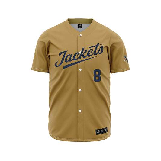 Georgia Tech - NCAA Baseball : Drew Burress - Gold Jersey-0