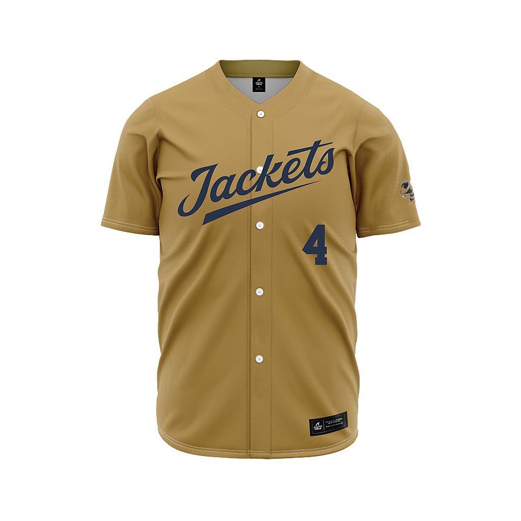 Georgia Tech - NCAA Baseball : Alex Hernandez - Gold Jersey-0