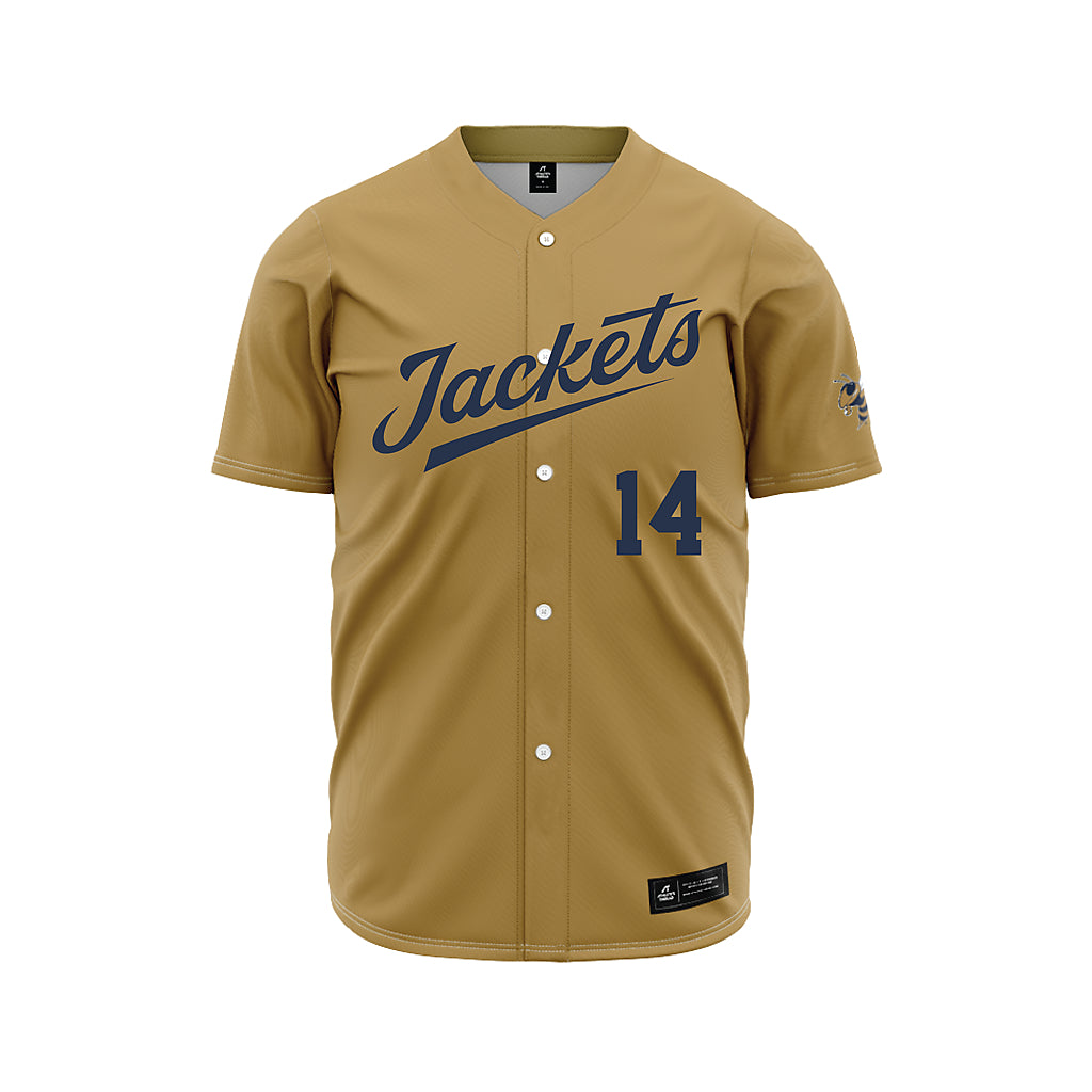 Georgia Tech - NCAA Baseball : Cade Brown - Gold Jersey-0