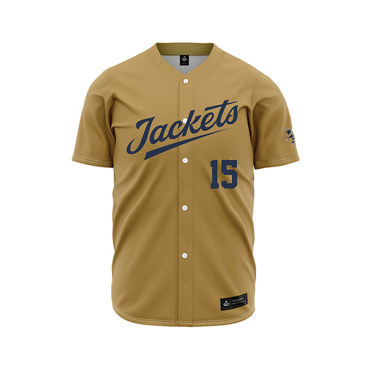 Georgia Tech - NCAA Baseball : Cooper Underwood - Gold Jersey-0