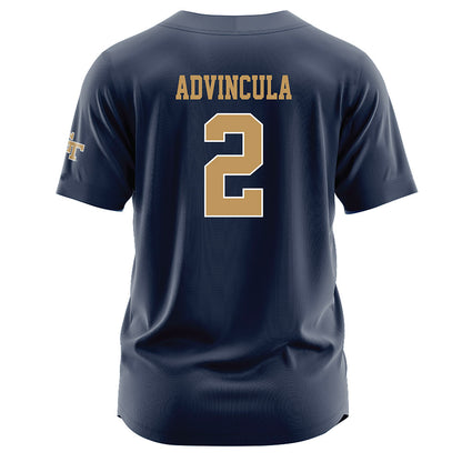 Georgia Tech - NCAA Baseball : Jarren Advincula - Navy Jersey-1