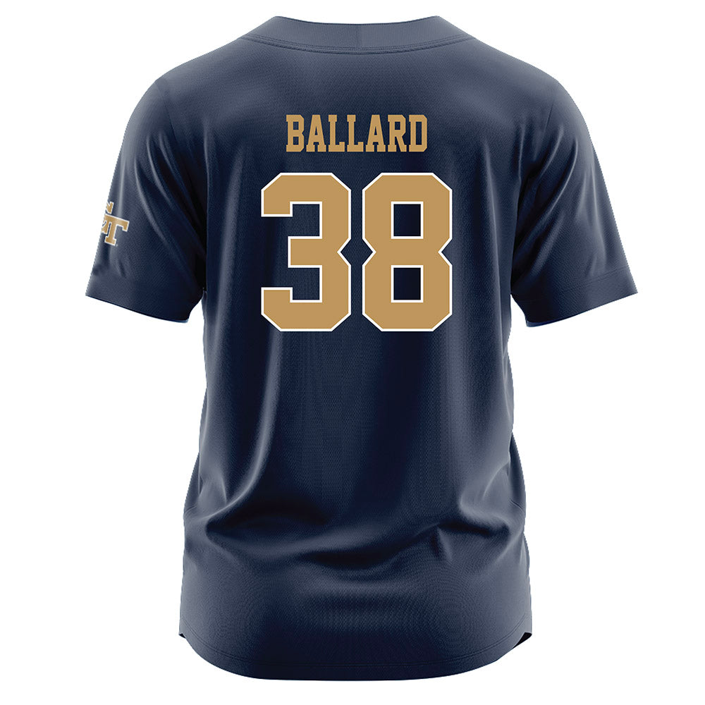 Georgia Tech - NCAA Baseball : Carson Ballard - Navy Jersey-1