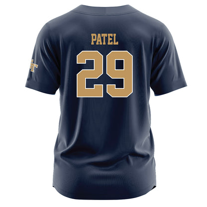 Georgia Tech - NCAA Baseball : Mason Patel - Navy Jersey-1