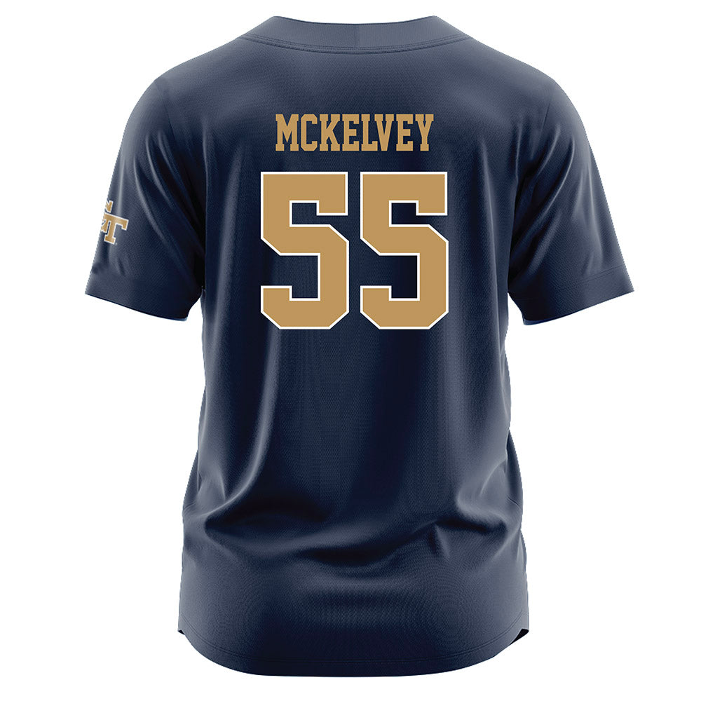 Georgia Tech - NCAA Baseball : Adam Mckelvey - Navy Jersey-1