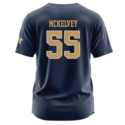 Georgia Tech - NCAA Baseball : Adam Mckelvey - Navy Jersey-1