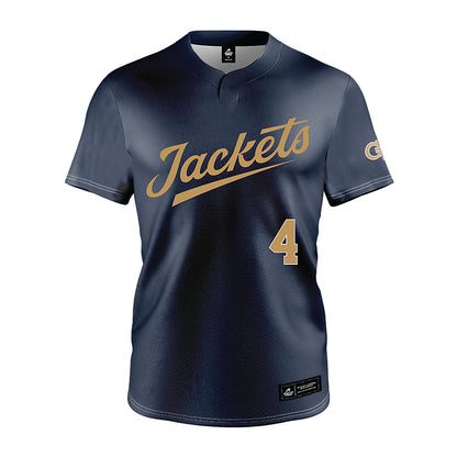 Georgia Tech - NCAA Baseball : Alex Hernandez - Navy Jersey-0