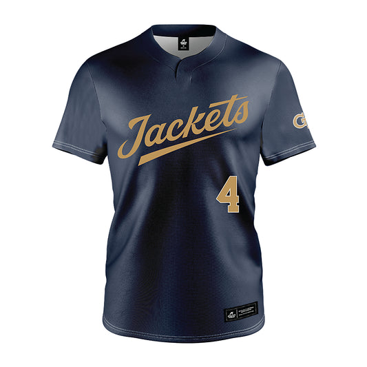 Georgia Tech - NCAA Baseball : Alex Hernandez - Navy Jersey-0