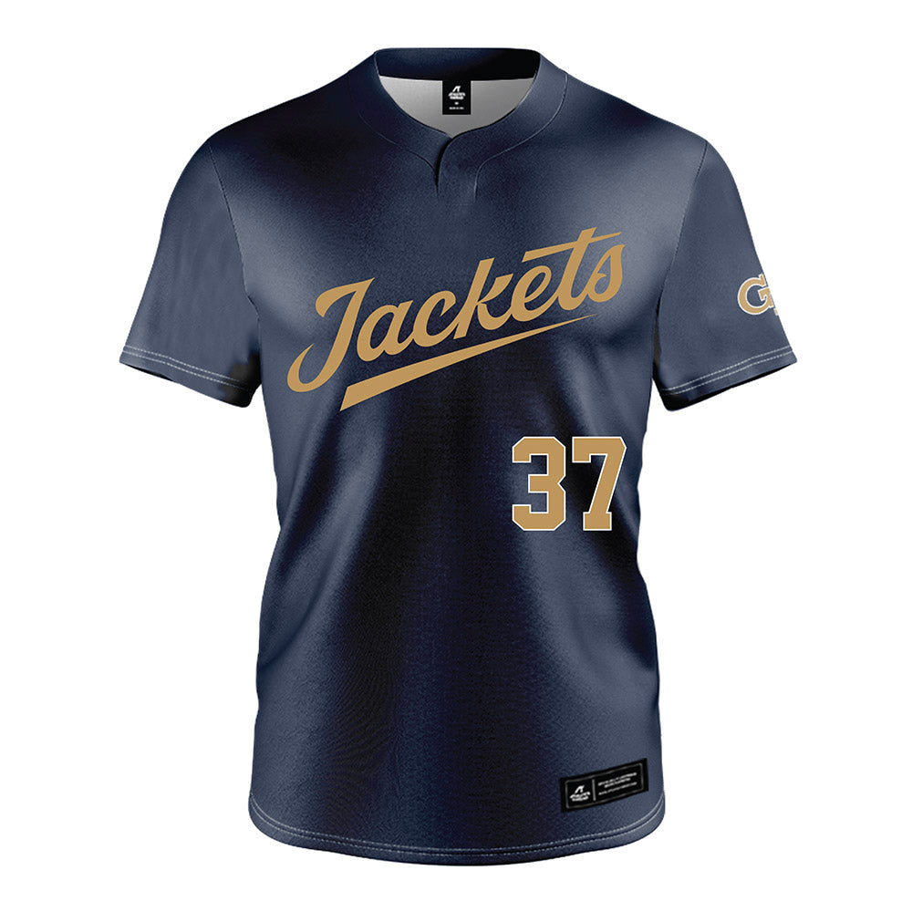 Georgia Tech - NCAA Baseball : Dylan Loy - Navy Jersey-0