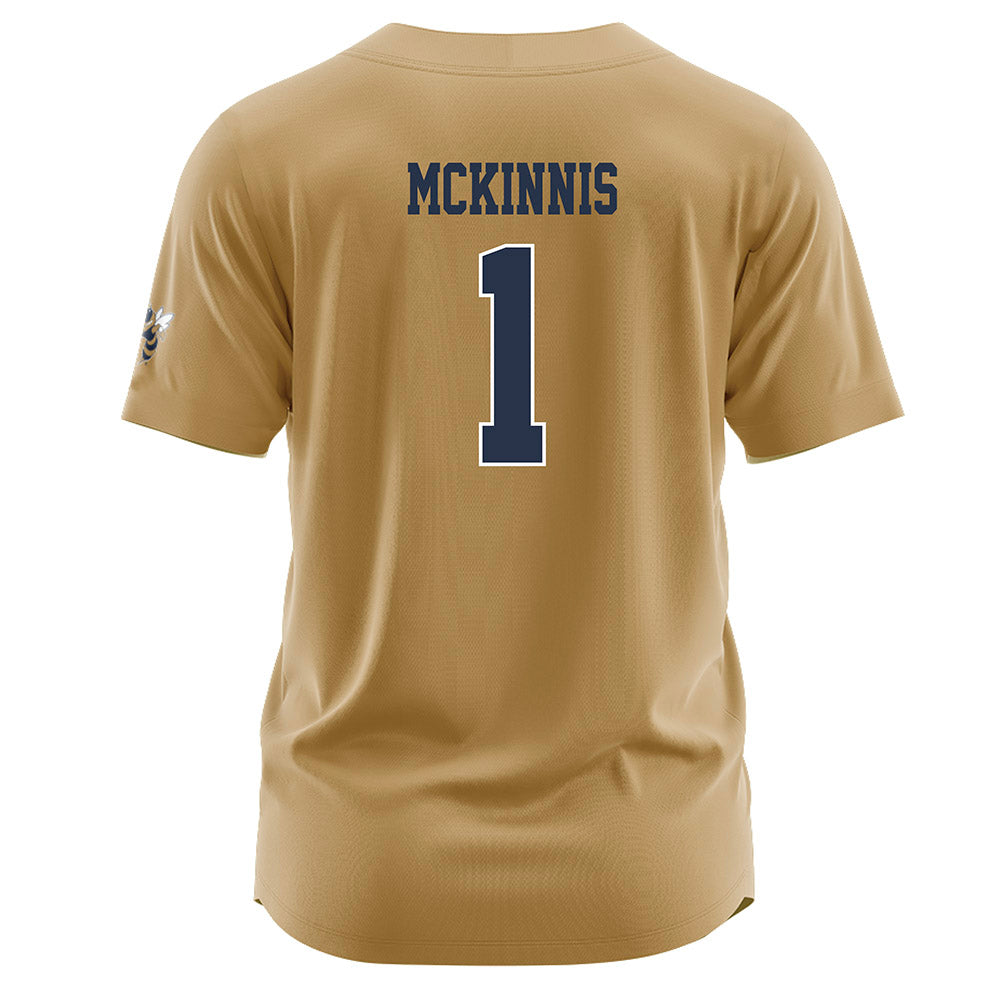 Georgia Tech - NCAA Softball : Abby McKinnis - Gold Jersey-1
