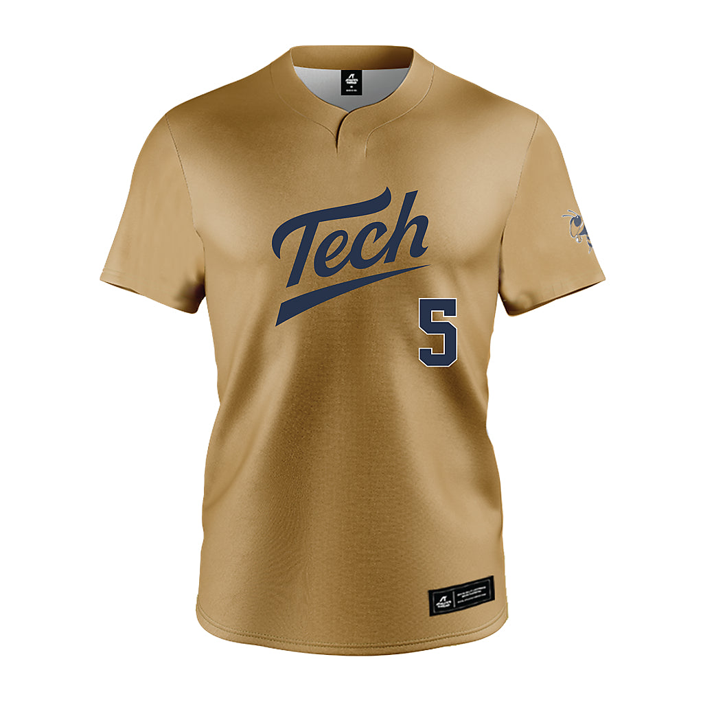 Georgia Tech - NCAA Softball : Makayla Coffield - Gold Jersey-0