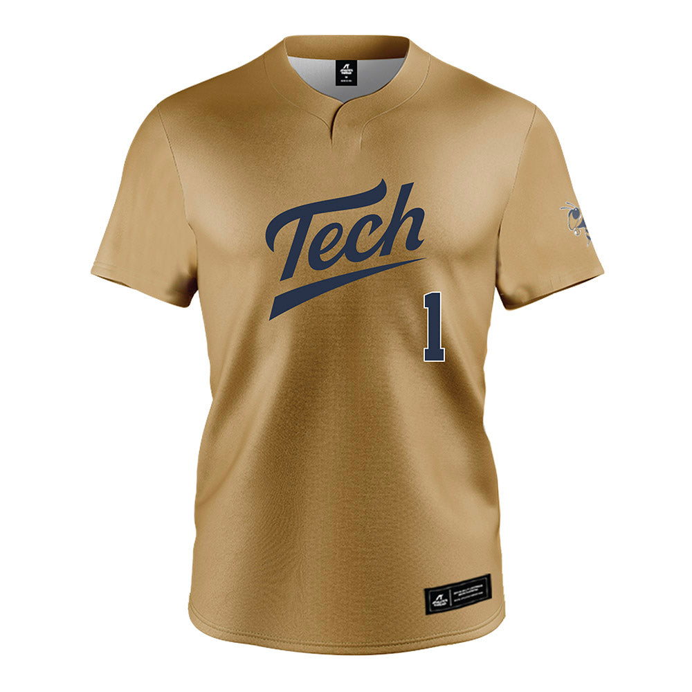 Georgia Tech - NCAA Softball : Abby McKinnis - Gold Jersey-0