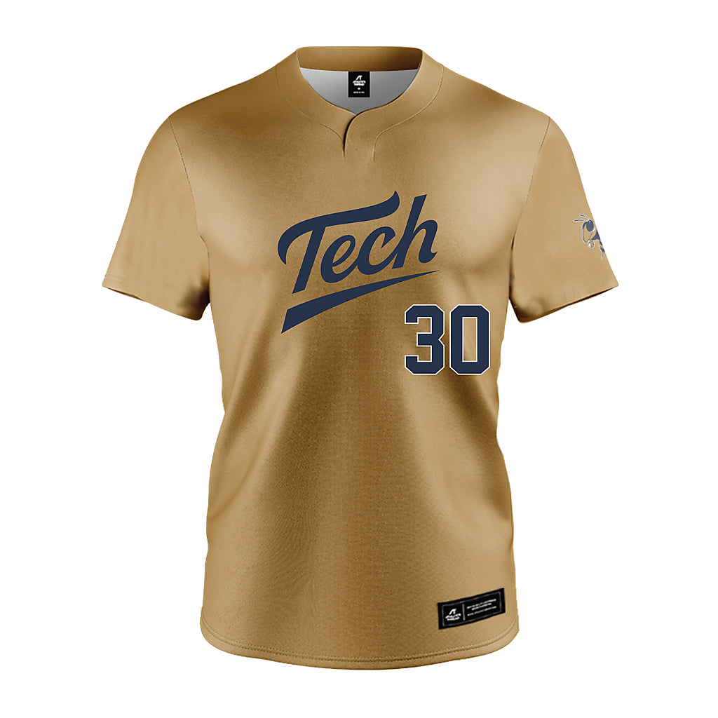 Georgia Tech - NCAA Softball : Madalyn Johnson - Gold Jersey-0