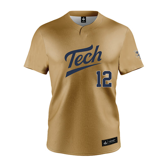 Georgia Tech - NCAA Softball : Gracie King - Gold Jersey-0