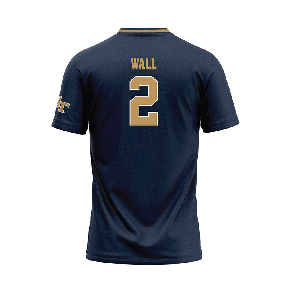 Georgia Tech - NCAA Softball : Raegan Wall - Navy Baseball Jersey-1