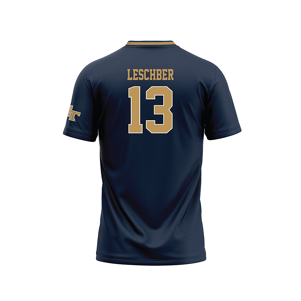 Georgia Tech - NCAA Softball : Addison Leschber - Navy Baseball Jersey-1