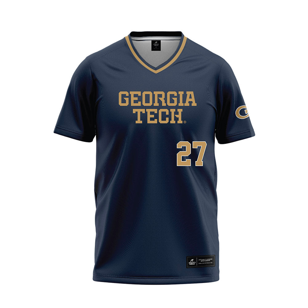 Georgia Tech - NCAA Softball : Kenley Hilleary - Navy Baseball Jersey-0