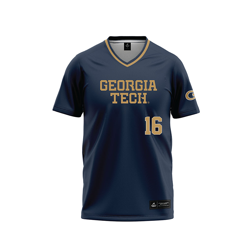 Georgia Tech - NCAA Softball : Charlotte Smith - Navy Baseball Jersey-0