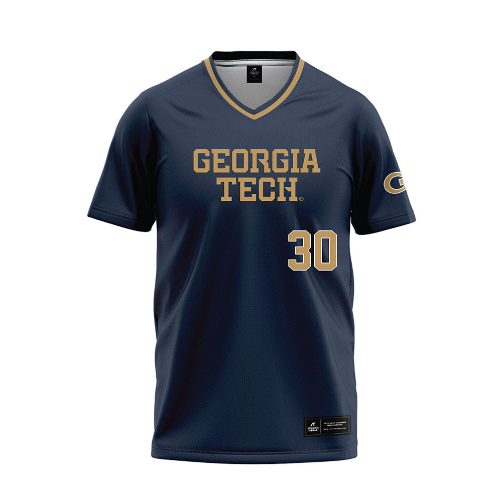Georgia Tech - NCAA Softball : Madalyn Johnson - Navy Baseball Jersey-0