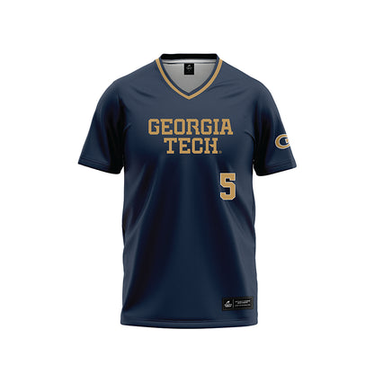 Georgia Tech - NCAA Softball : Makayla Coffield - Navy Baseball Jersey-0