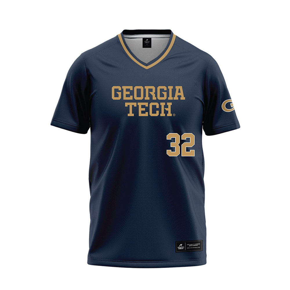 Georgia Tech - NCAA Softball : Tymber Harris - Navy Baseball Jersey-0
