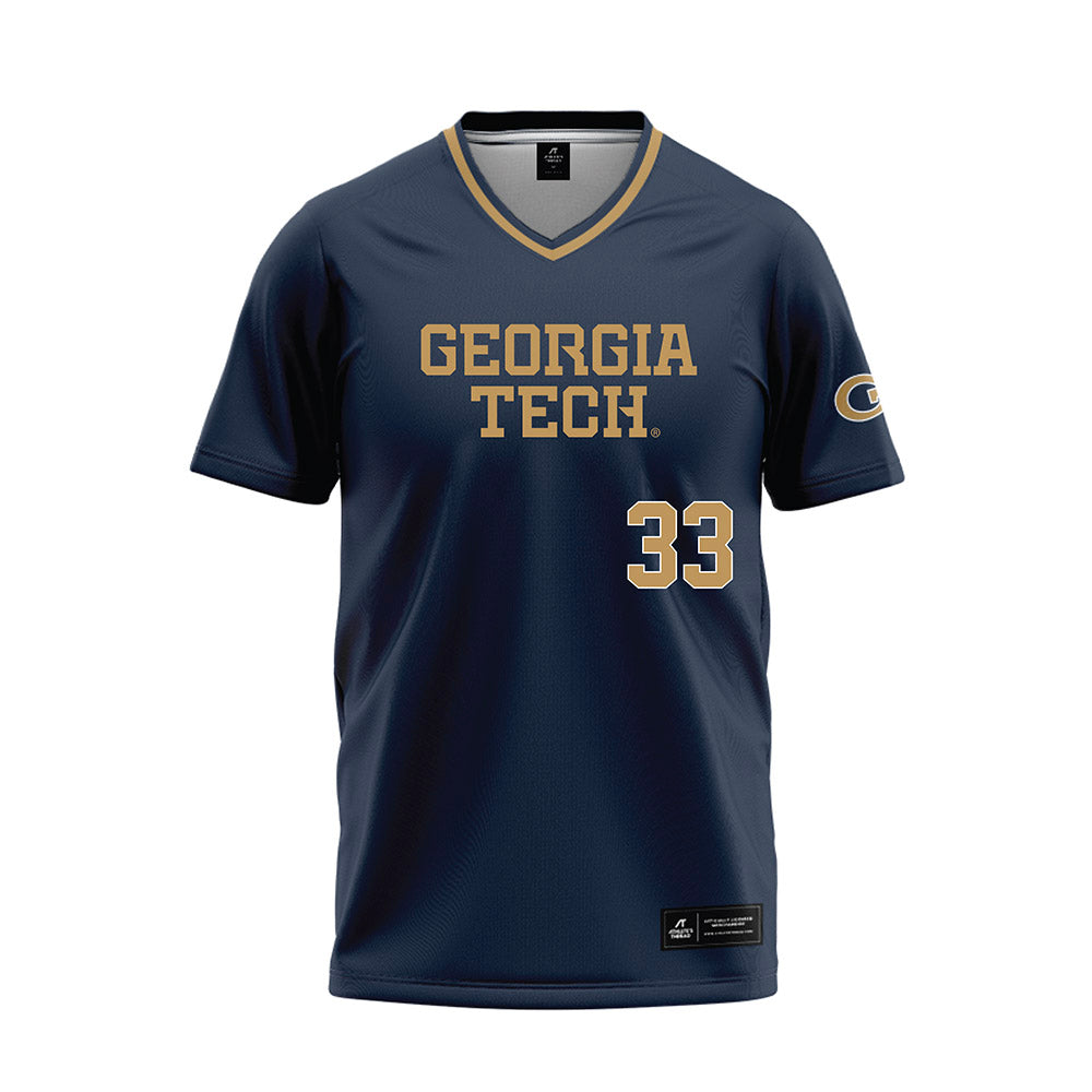 Georgia Tech - NCAA Softball : Katie Cunane - Navy Baseball Jersey-0