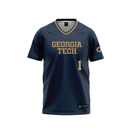 Georgia Tech - NCAA Softball : Abby McKinnis - Navy Baseball Jersey-0