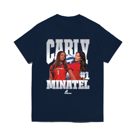 Samford - NCAA Women's Volleyball : Carly Minatel - Collage Comfort Colors T-Shirt-0