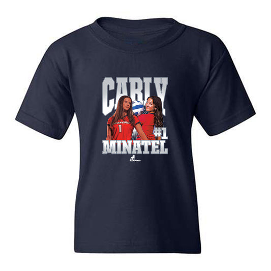 Samford - NCAA Women's Volleyball : Carly Minatel - Collage Youth T-Shirt-0