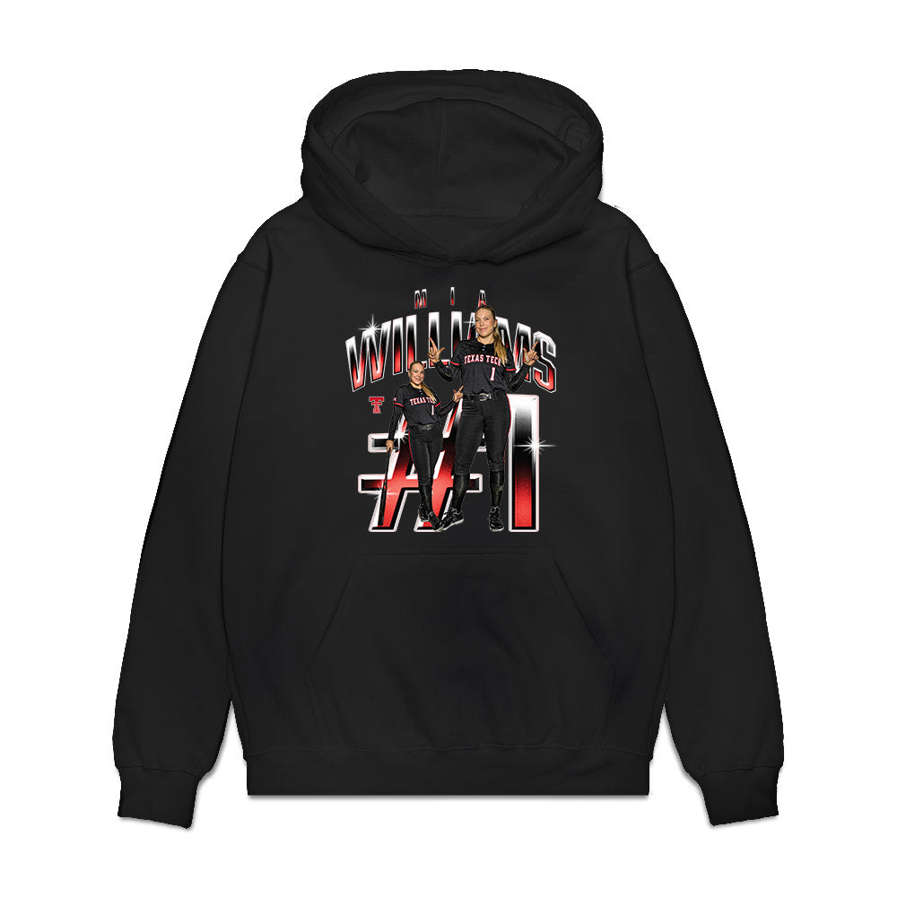 Texas Tech - NCAA Softball : Mia Williams - Collage Premium Hooded Sweatshirt-0