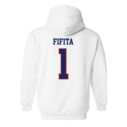 Arizona - NCAA Football : Noah Fifita - Classic Shersey Hooded Sweatshirt-1