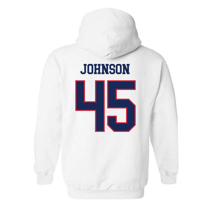 Arizona - NCAA Football : Victory Johnson - Classic Shersey Hooded Sweatshirt-1