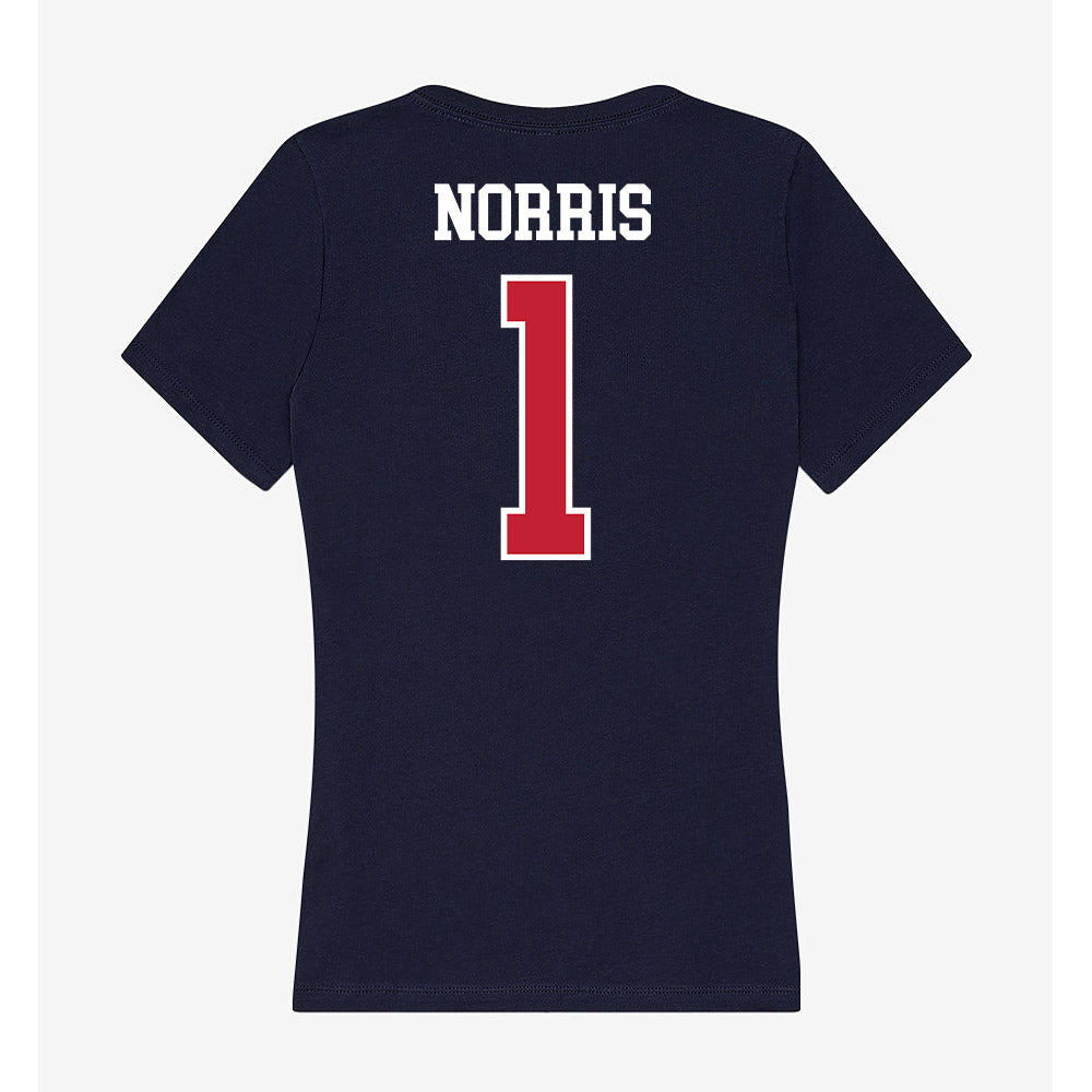 Arizona - NCAA Beach Volleyball : Leah Norris - Classic Shersey Women's V-Neck T-Shirt-1