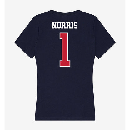 Arizona - NCAA Beach Volleyball : Leah Norris - Classic Shersey Women's V-Neck T-Shirt-1