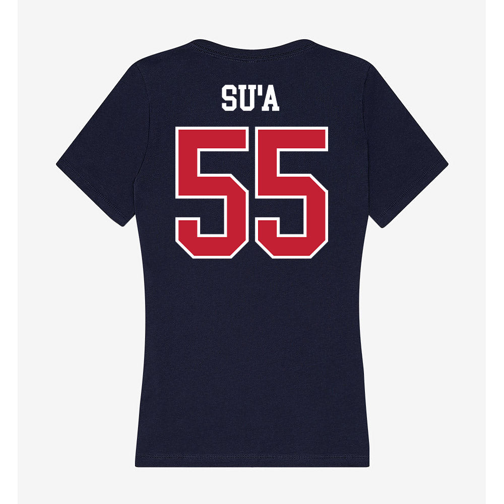Arizona - NCAA Football : Leviticus Su'a - Classic Shersey Women's V-Neck T-Shirt-1