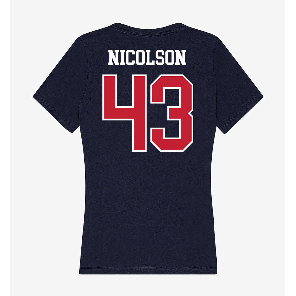 Arizona - NCAA Football : Drew Nicolson - Classic Shersey Women's V-Neck T-Shirt-1