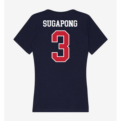 Arizona - NCAA Women's Basketball : Sumayah Sugapong - Classic Shersey Women's V-Neck T-Shirt-1