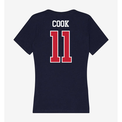 Arizona - NCAA Men's Basketball : Jackson Cook - Classic Shersey Women's V-Neck T-Shirt-1