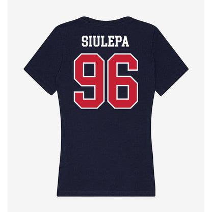 Arizona - NCAA Football : Zac Siulepa - Classic Shersey Women's V-Neck T-Shirt-1