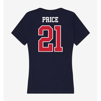 Arizona - NCAA Football : Johno Price - Classic Shersey Women's V-Neck T-Shirt-1