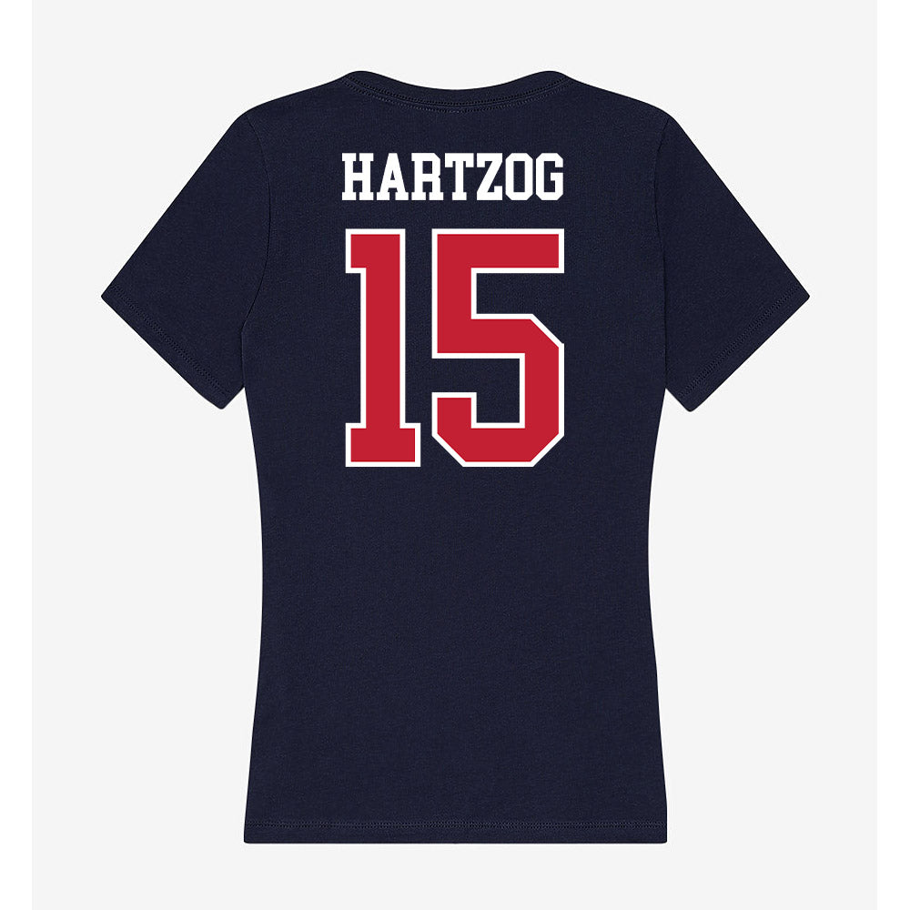 Arizona - NCAA Football : Malcolm Hartzog - Classic Shersey Women's V-Neck T-Shirt-1