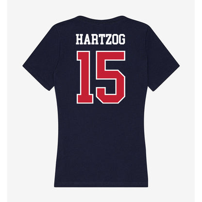 Arizona - NCAA Football : Malcolm Hartzog - Classic Shersey Women's V-Neck T-Shirt-1