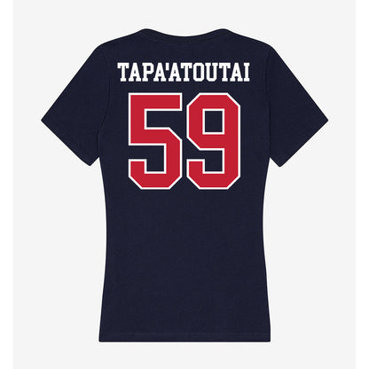 Arizona - NCAA Football : Rhino Tapa'atoutai - Classic Shersey Women's V-Neck T-Shirt-1