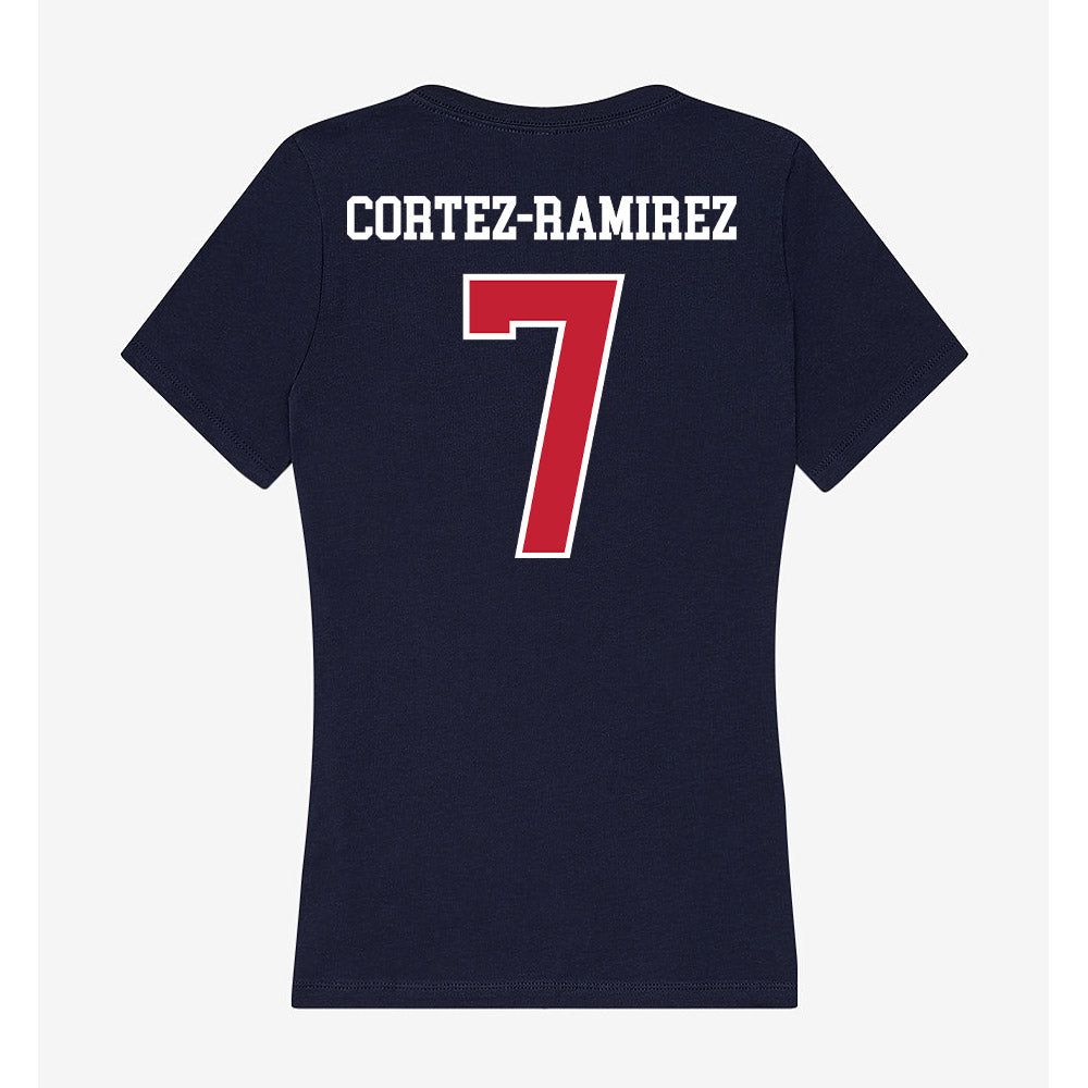 Arizona - NCAA Women's Soccer : Leilani Cortez-Ramirez - Classic Shersey Women's V-Neck T-Shirt-1