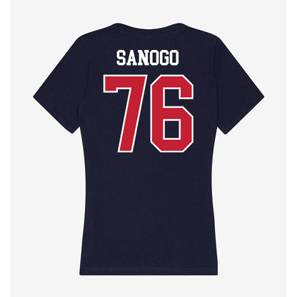 Arizona - NCAA Football : Khalil Sanogo - Classic Shersey Women's V-Neck T-Shirt-1