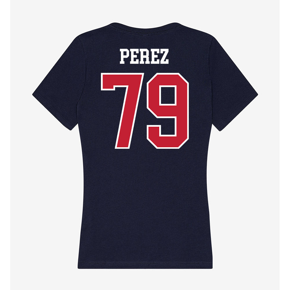 Arizona - NCAA Football : Isaac Perez - Classic Shersey Women's V-Neck T-Shirt-1