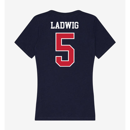 Arizona - NCAA Women's Basketball : Molly Ladwig - Classic Shersey Women's V-Neck T-Shirt-1